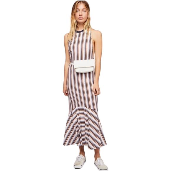 Free People Fallin' For You Ribbed Tank Midi Dress Women's Small - Picture 1 of 9